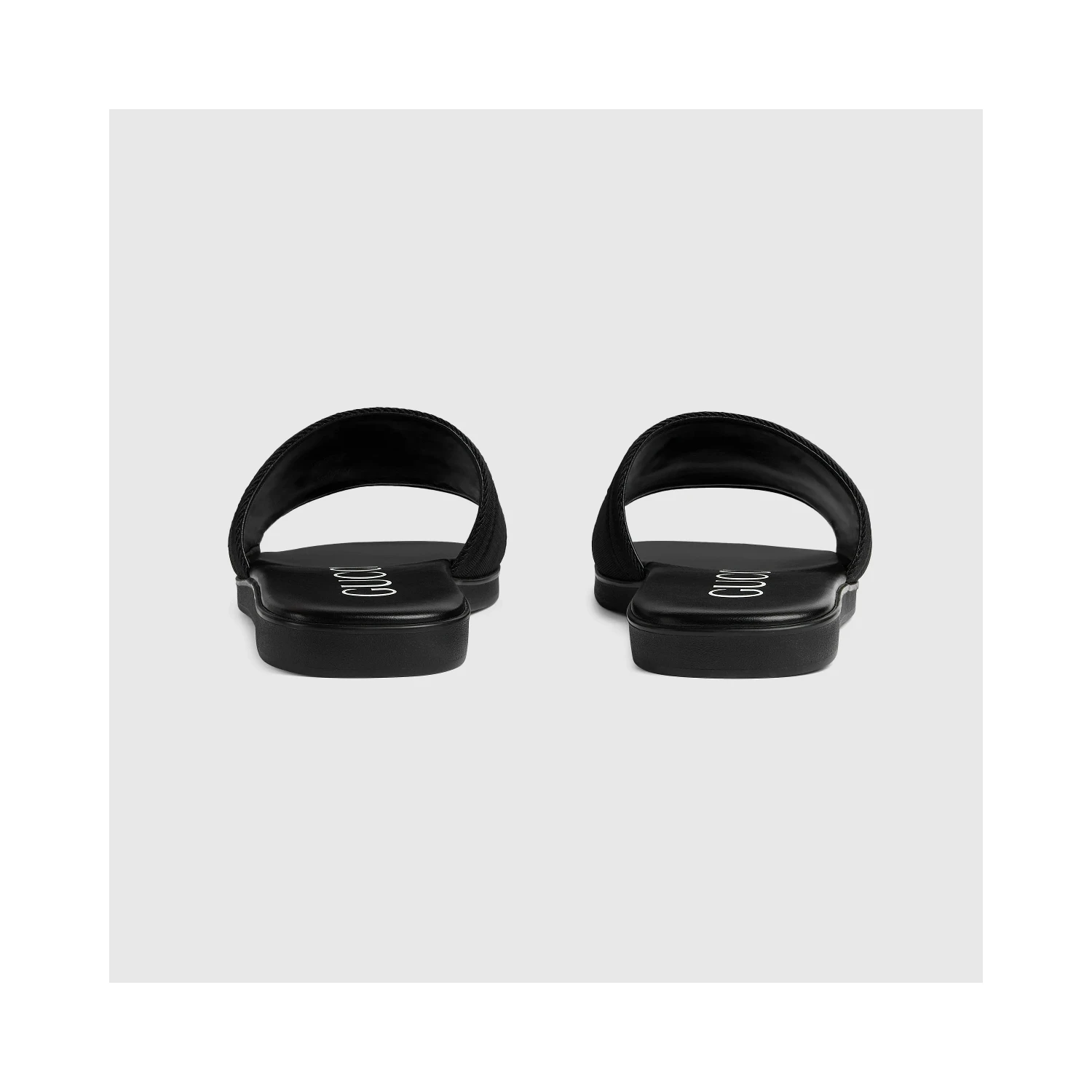 Logo slides sandals