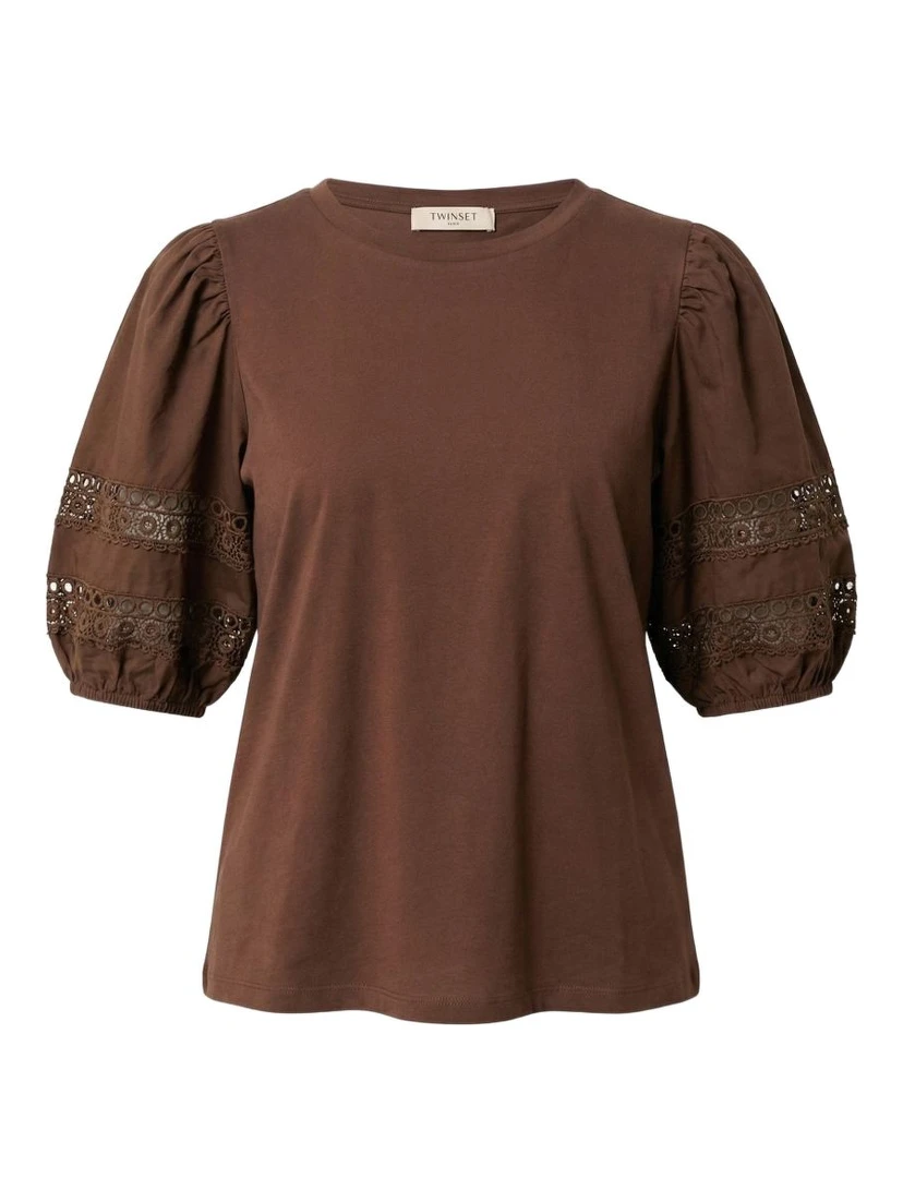 Twin-set T-shirts and Polos Brown