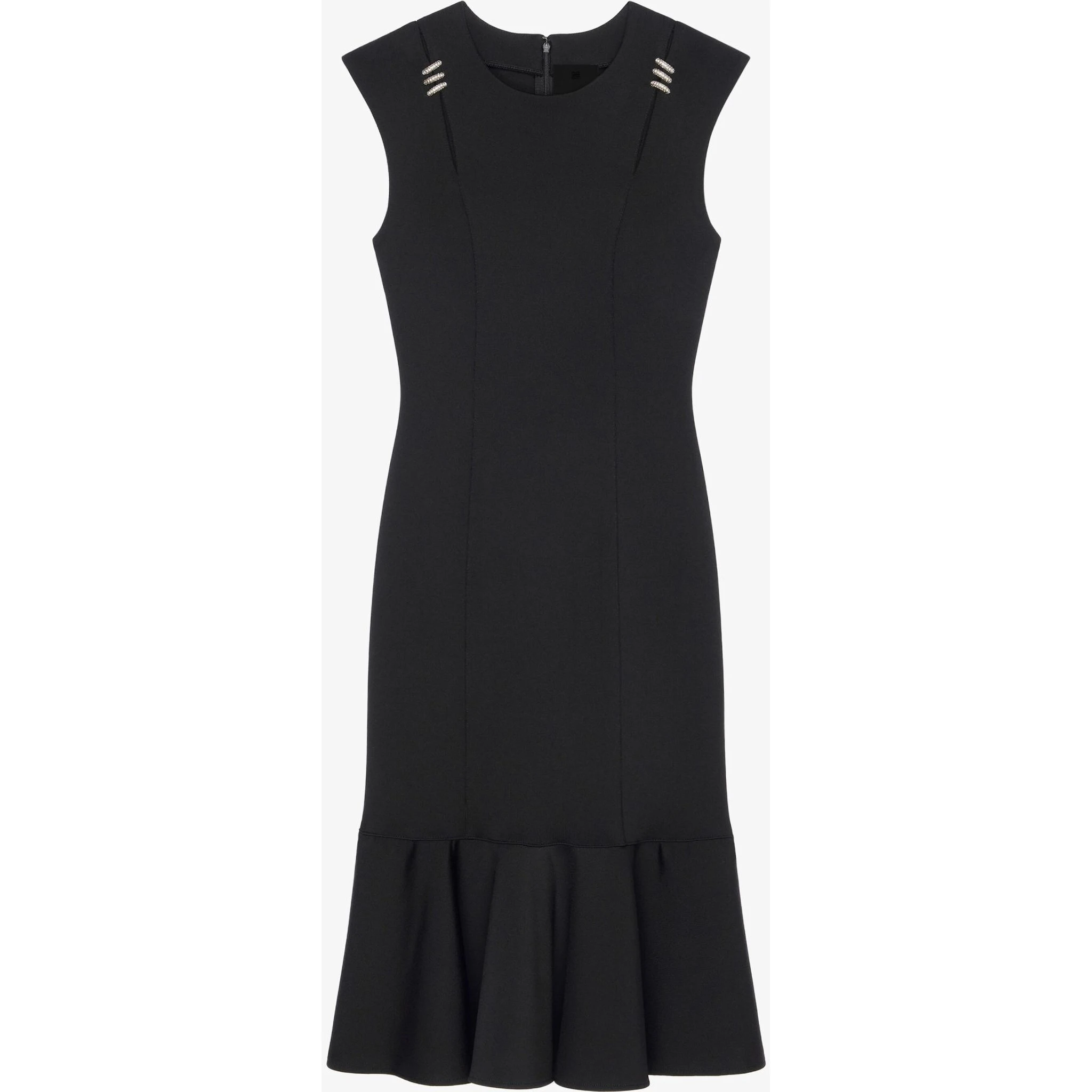 فستان كوكتيل من الألياف السوداء