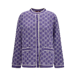 Purple Cotton Cardigan