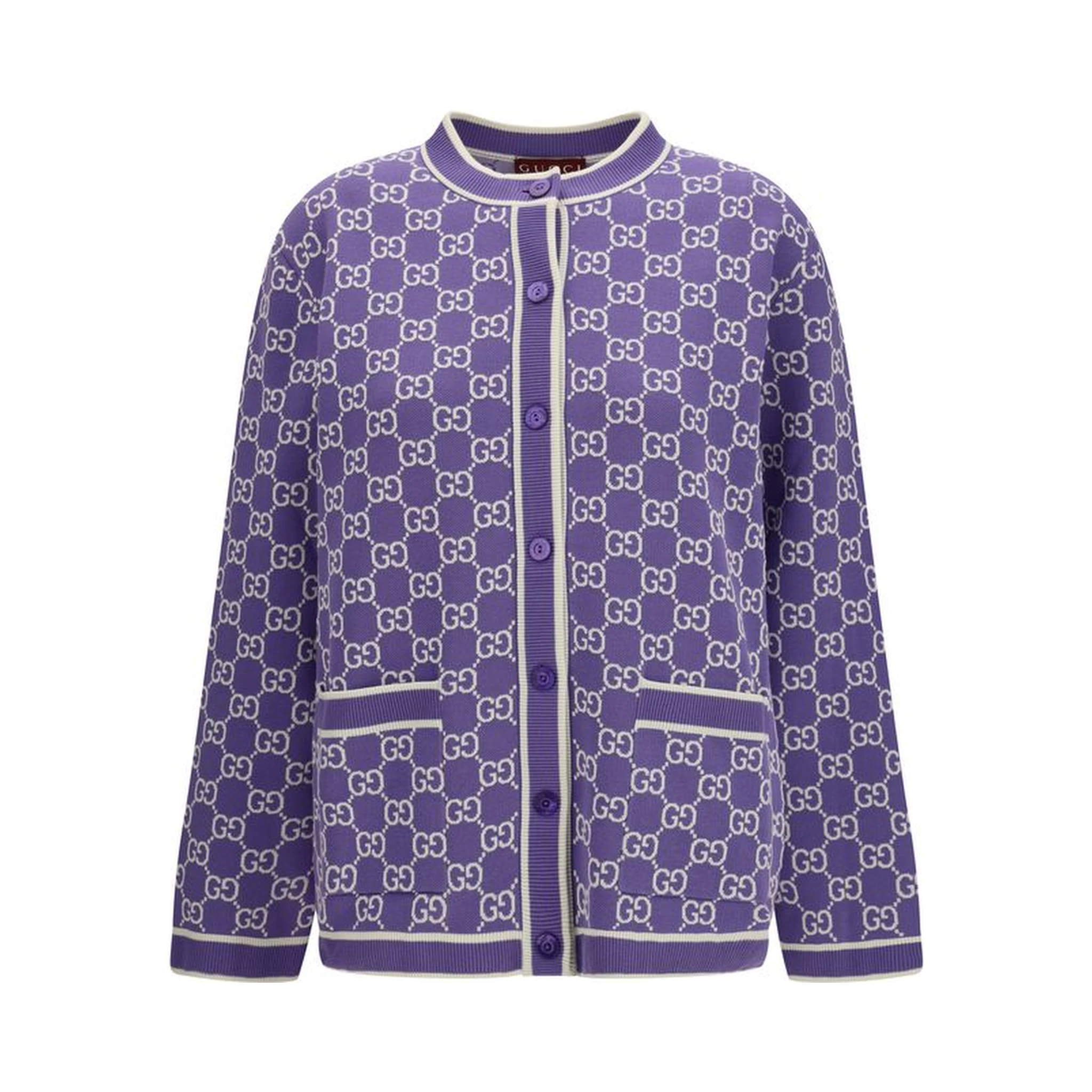 Purple Cotton Cardigan