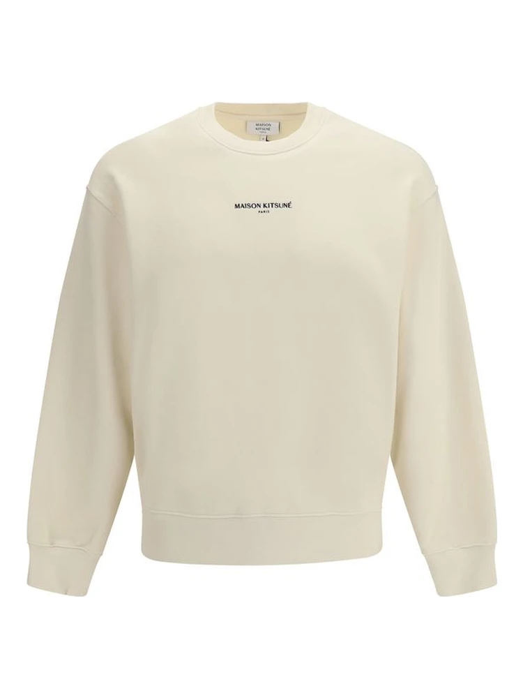 Beige Cotton Sweatshirt
