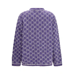 Purple Cotton Cardigan