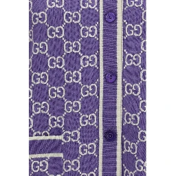 Purple Cotton Cardigan