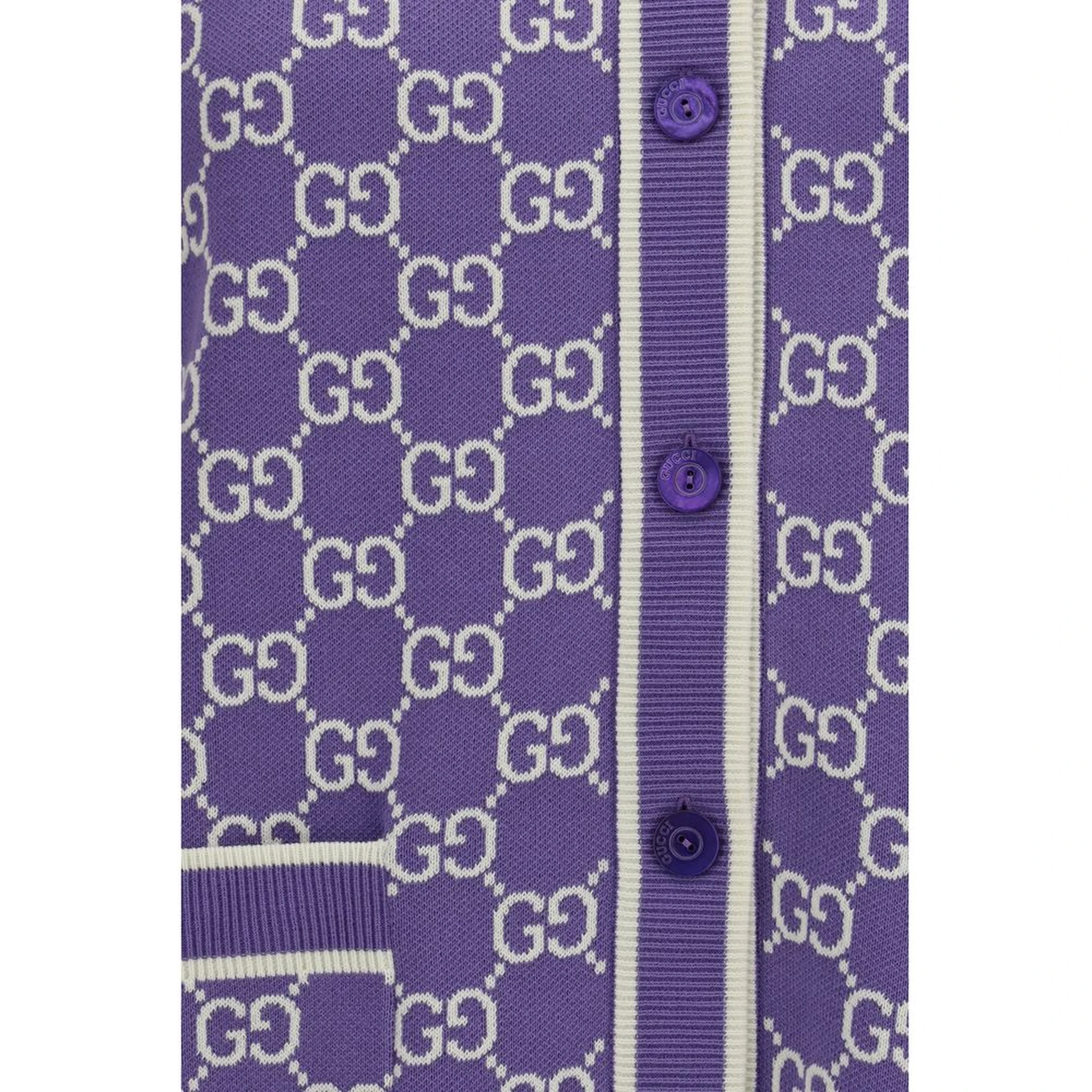 Purple Cotton Cardigan