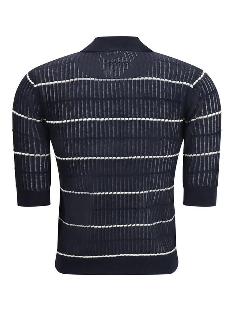 Blue Silk Polo Shirt alternative