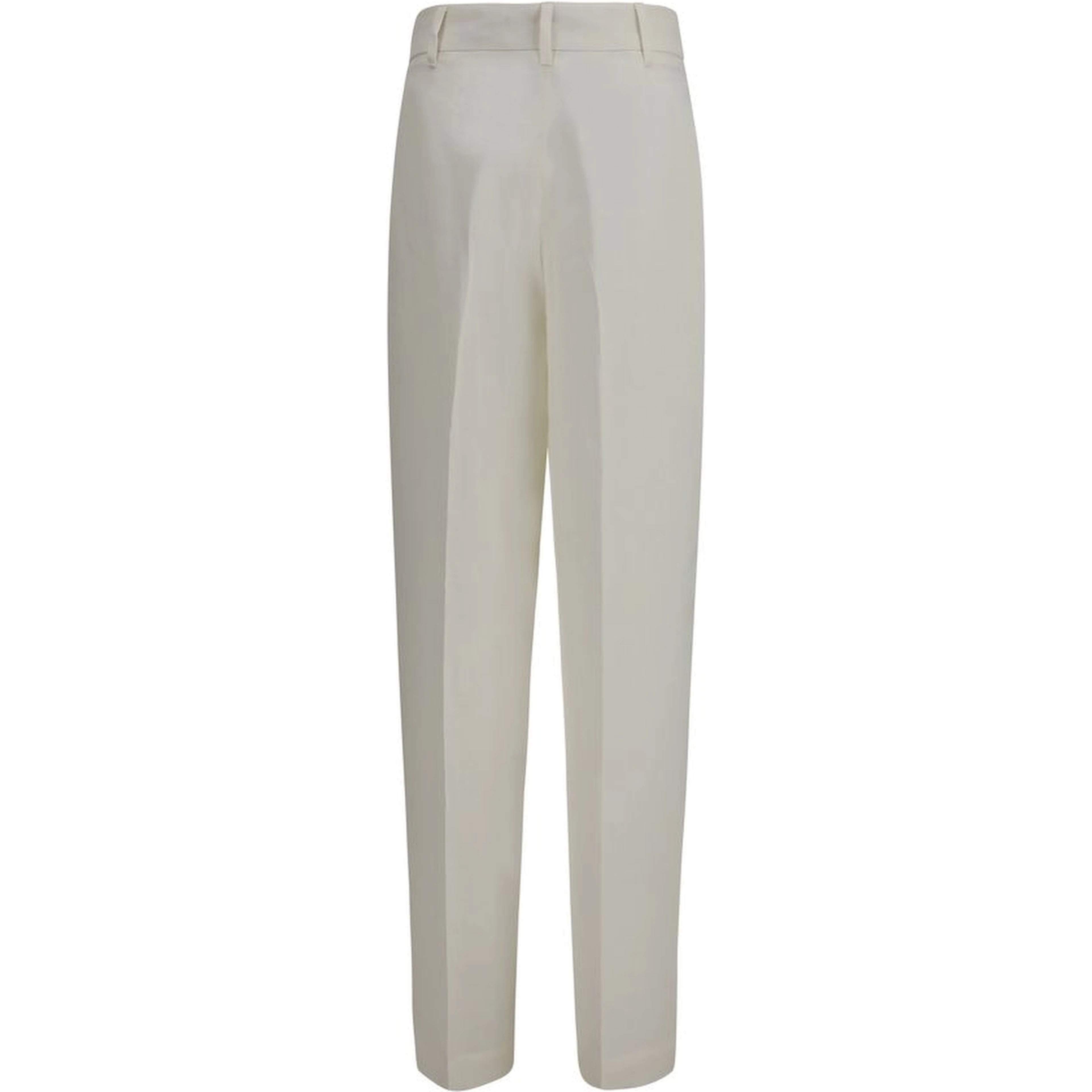 White Linen Casual Pants
