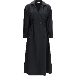 Black Cotton Casual Dress