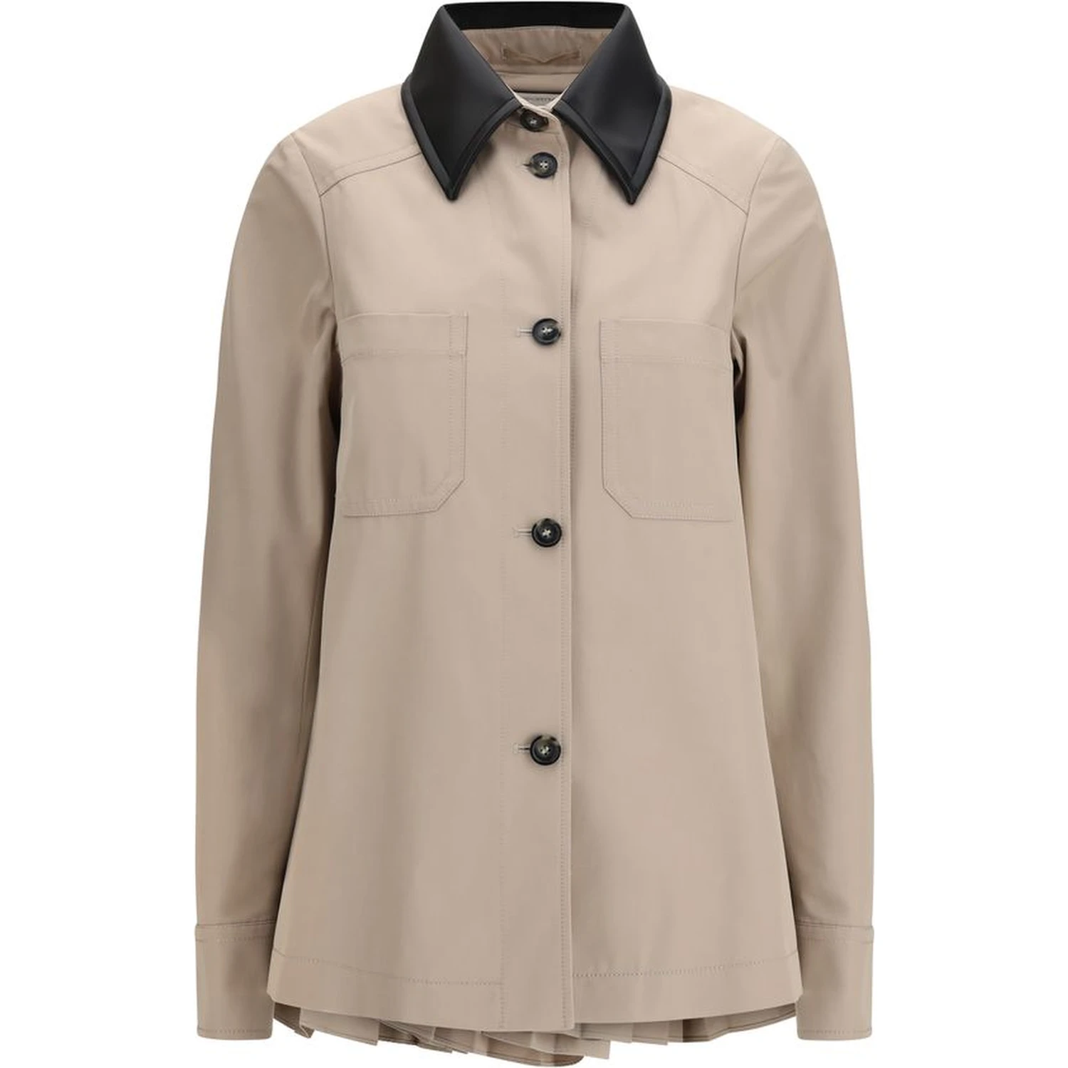 Beige Polyester Trench Coat