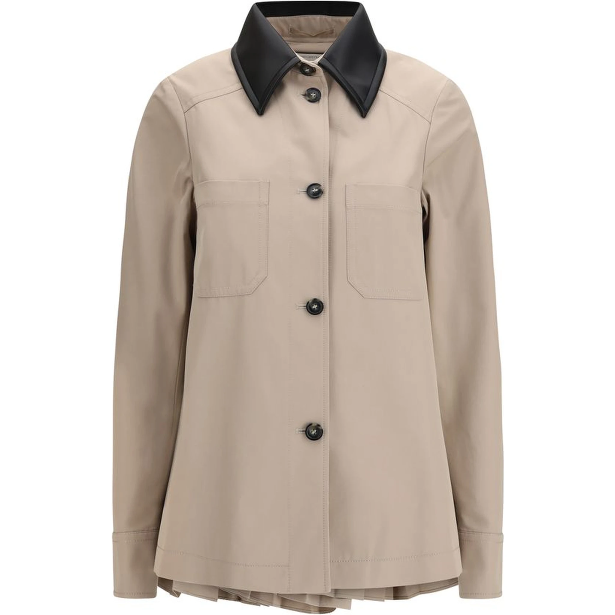 Beige Polyester Trench Coat
