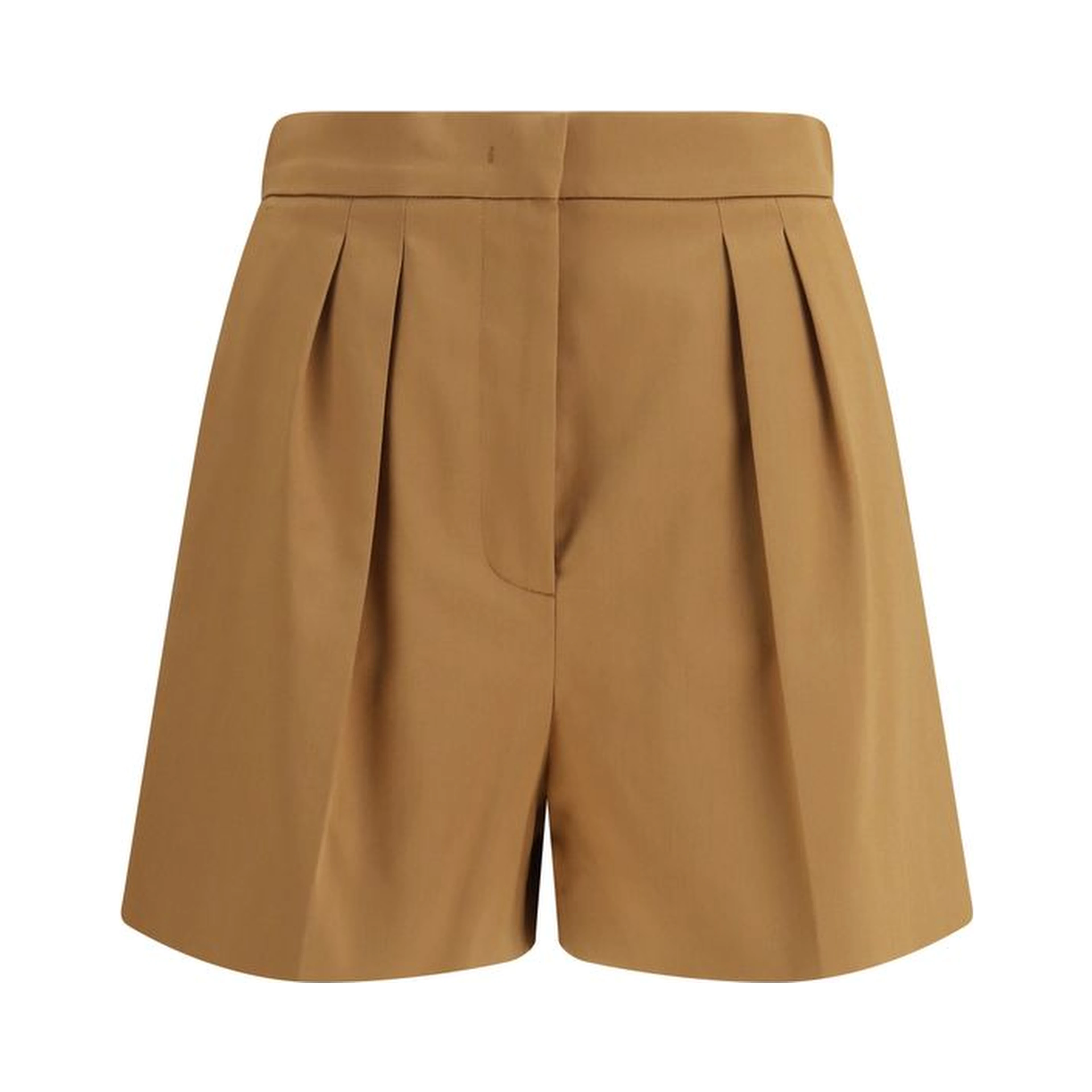 Beige Cotton Bermuda Shorts