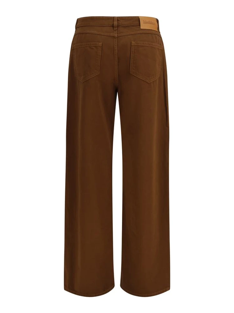 Brown Cotton Casual Pants alternative