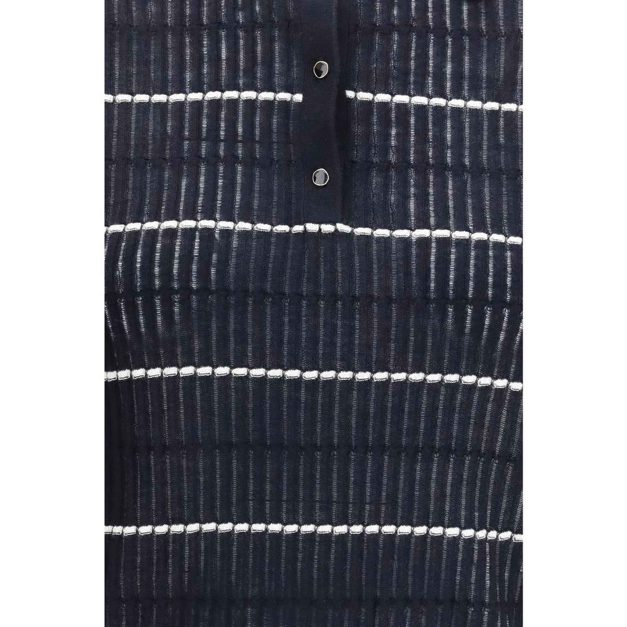 Blue Silk Polo Shirt