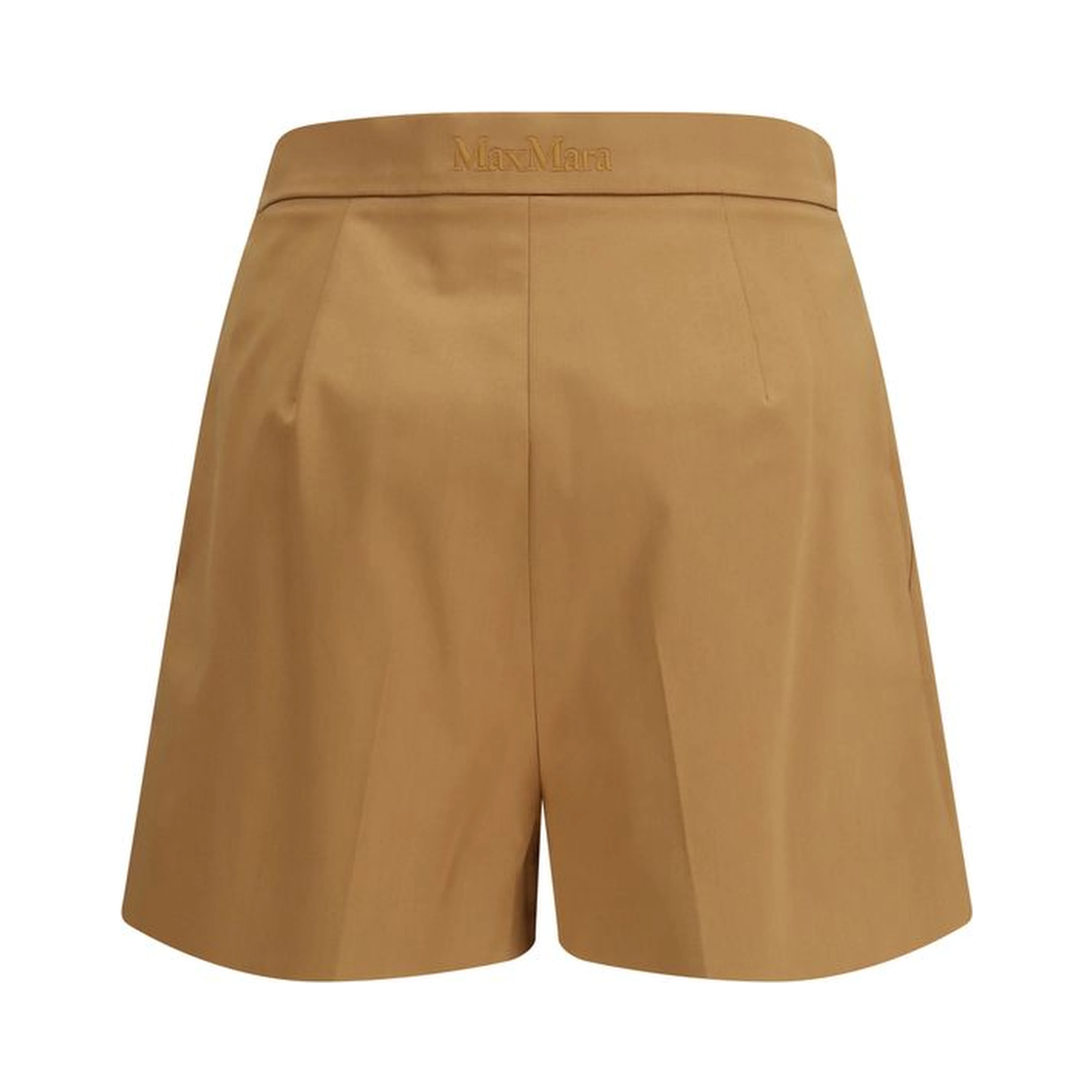 Beige Cotton Bermuda Shorts