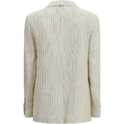 Beige Linen Blazer
