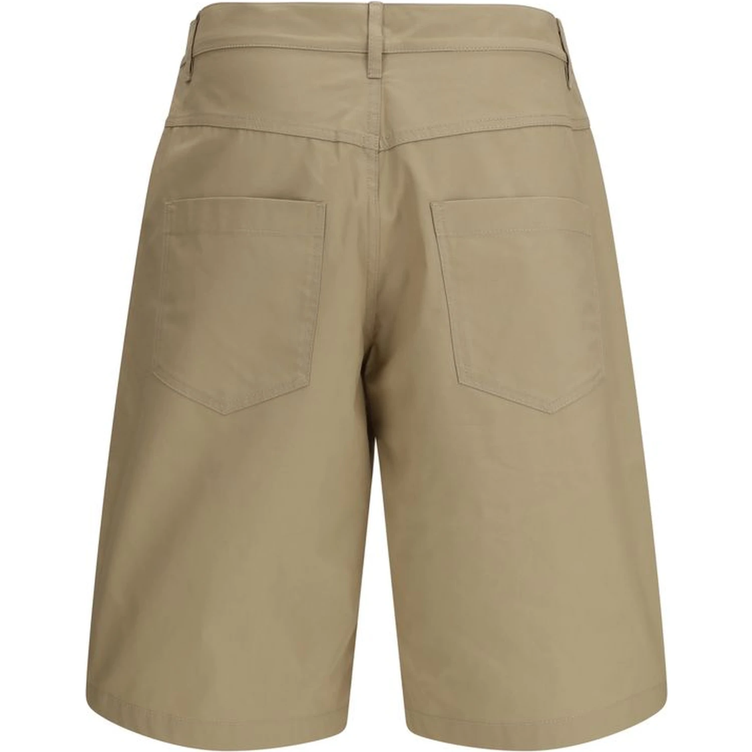 Beige Cotton Bermuda Shorts