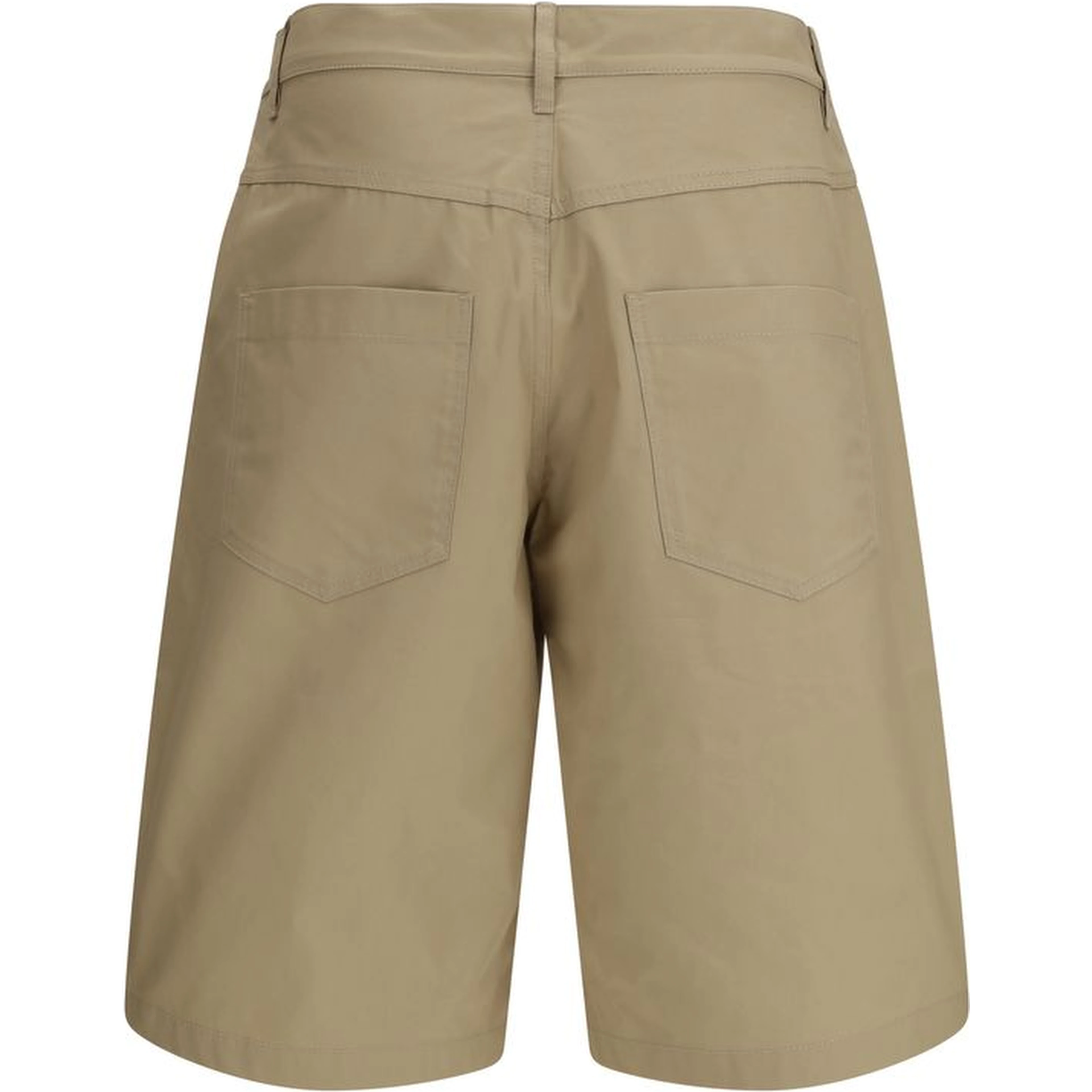 Beige Cotton Bermuda Shorts