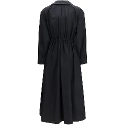 Black Cotton Casual Dress