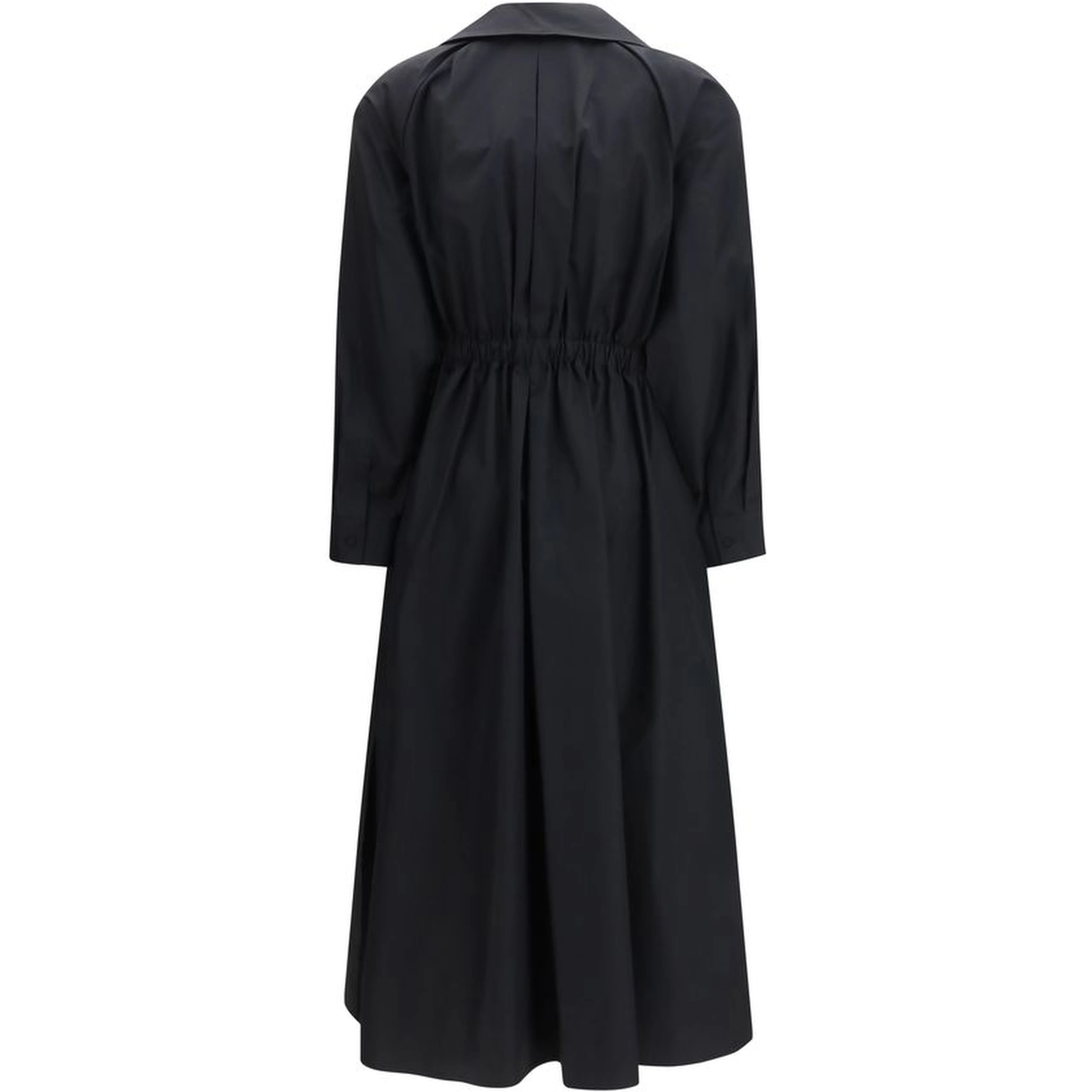 Black Cotton Casual Dress
