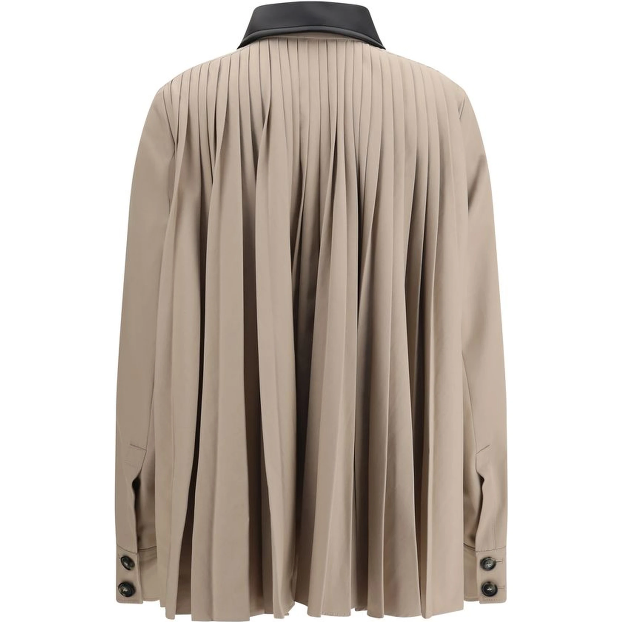 Beige Polyester Trench Coat