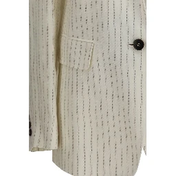 Beige Linen Blazer
