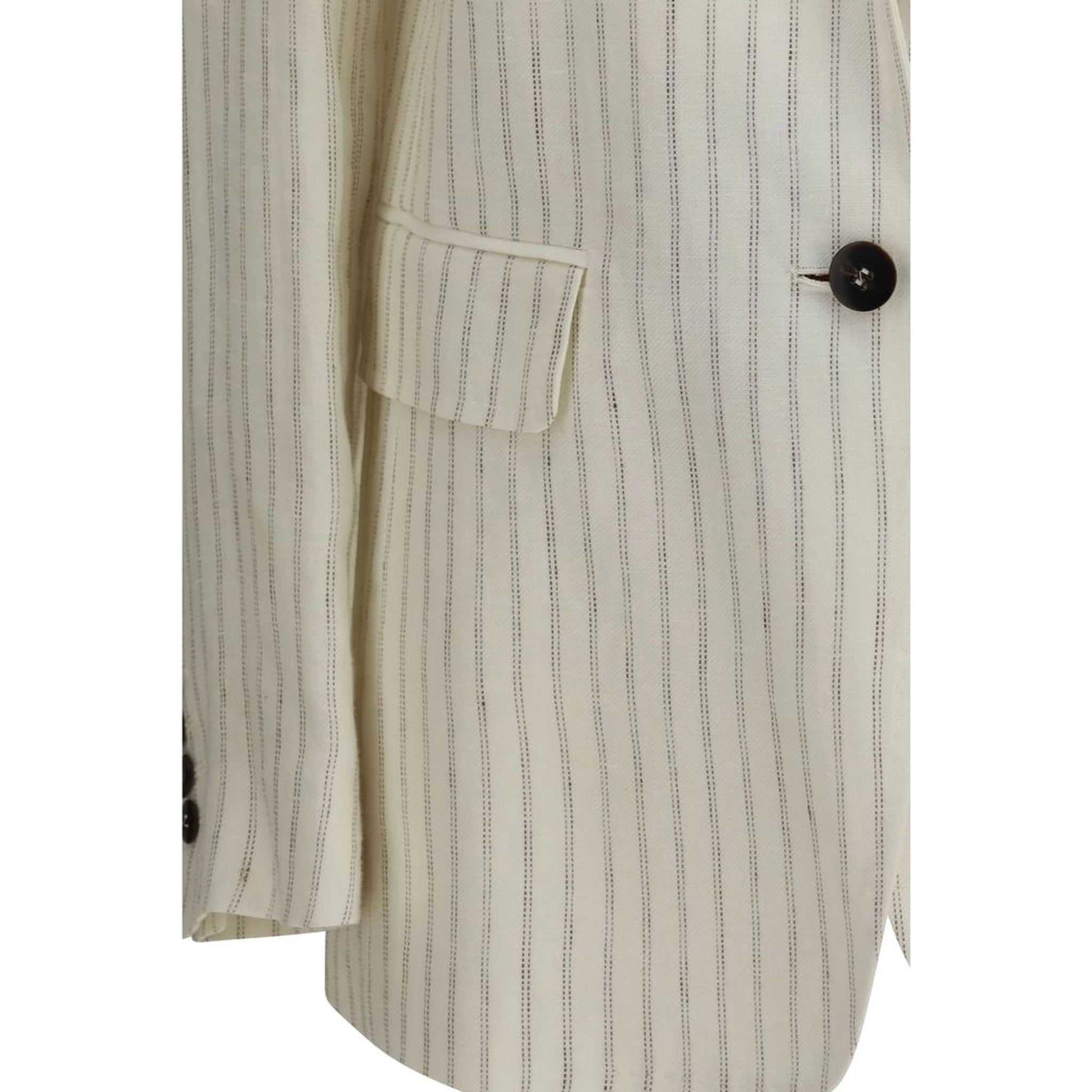 Beige Linen Blazer