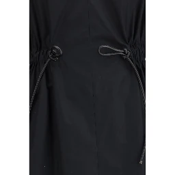 Black Cotton Casual Dress