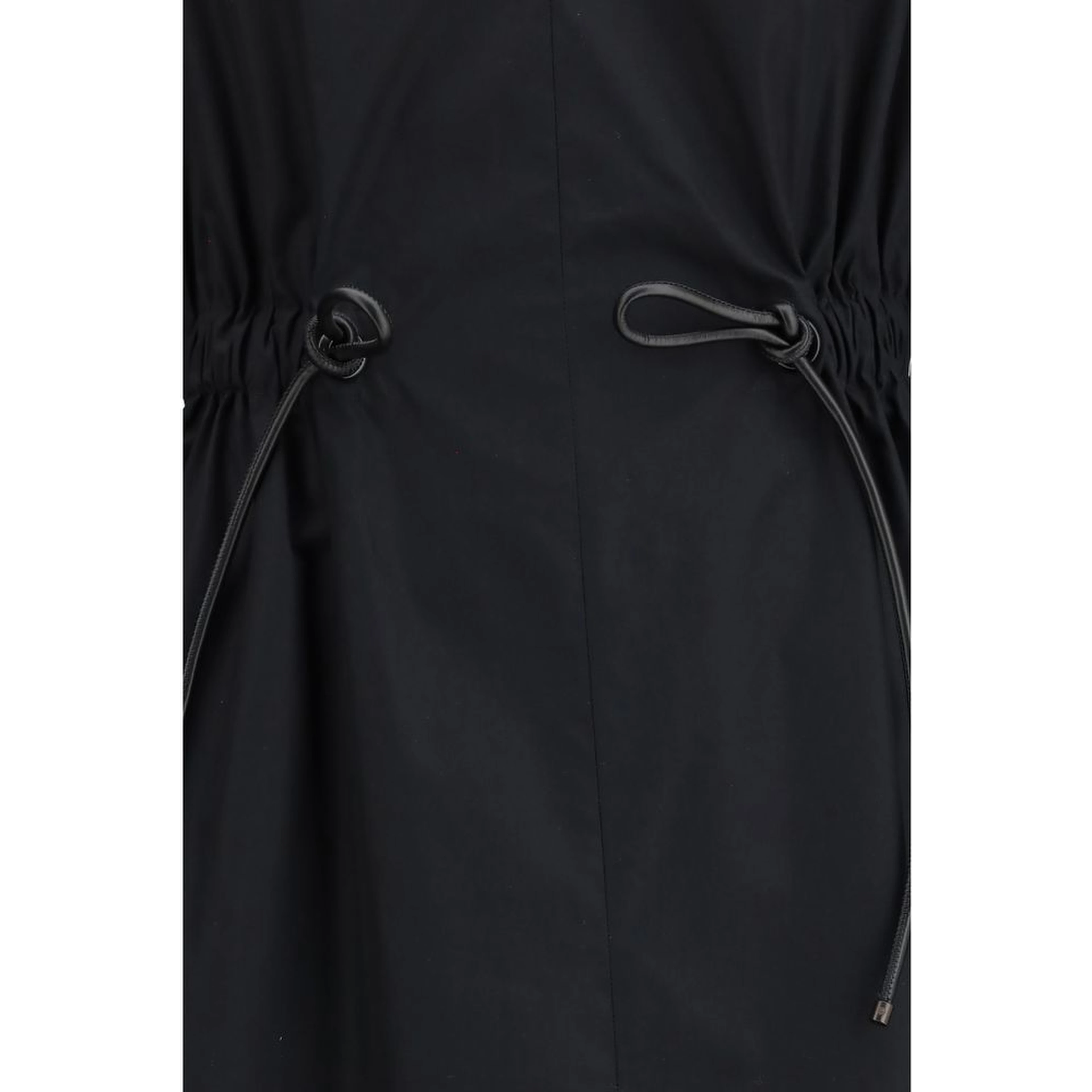 Black Cotton Casual Dress