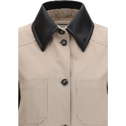 Beige Polyester Trench Coat