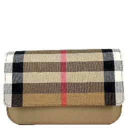 Burberry Small Leather Madison Crossbody Check Bag