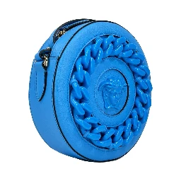Versace Round Disco Leather Camera Case Crossbody Bag