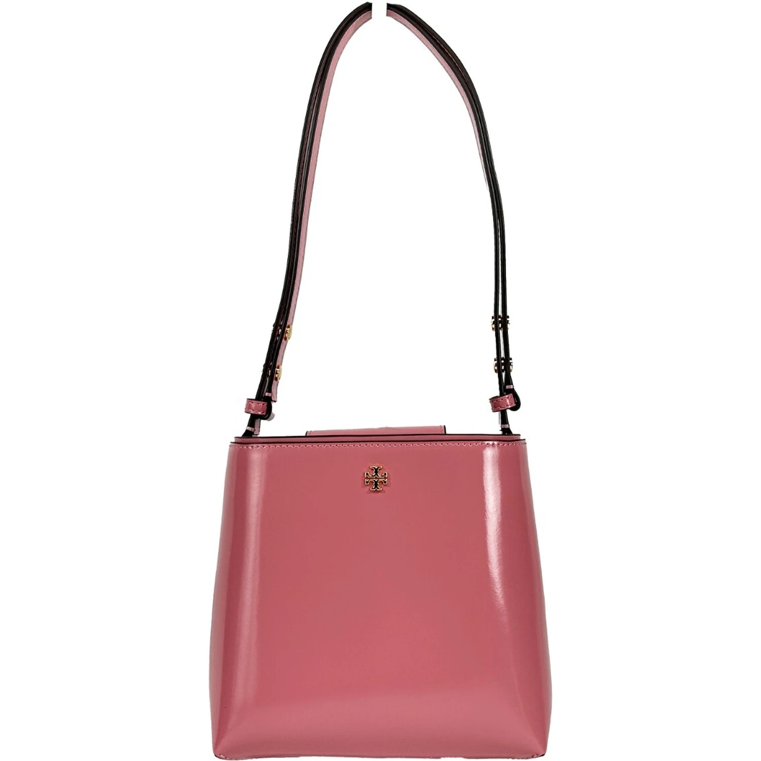 Tory Burch Patent Emerson Small Bucket Bag Purse