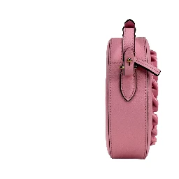 Versace Round Disco Leather Camera Case Crossbody Bag