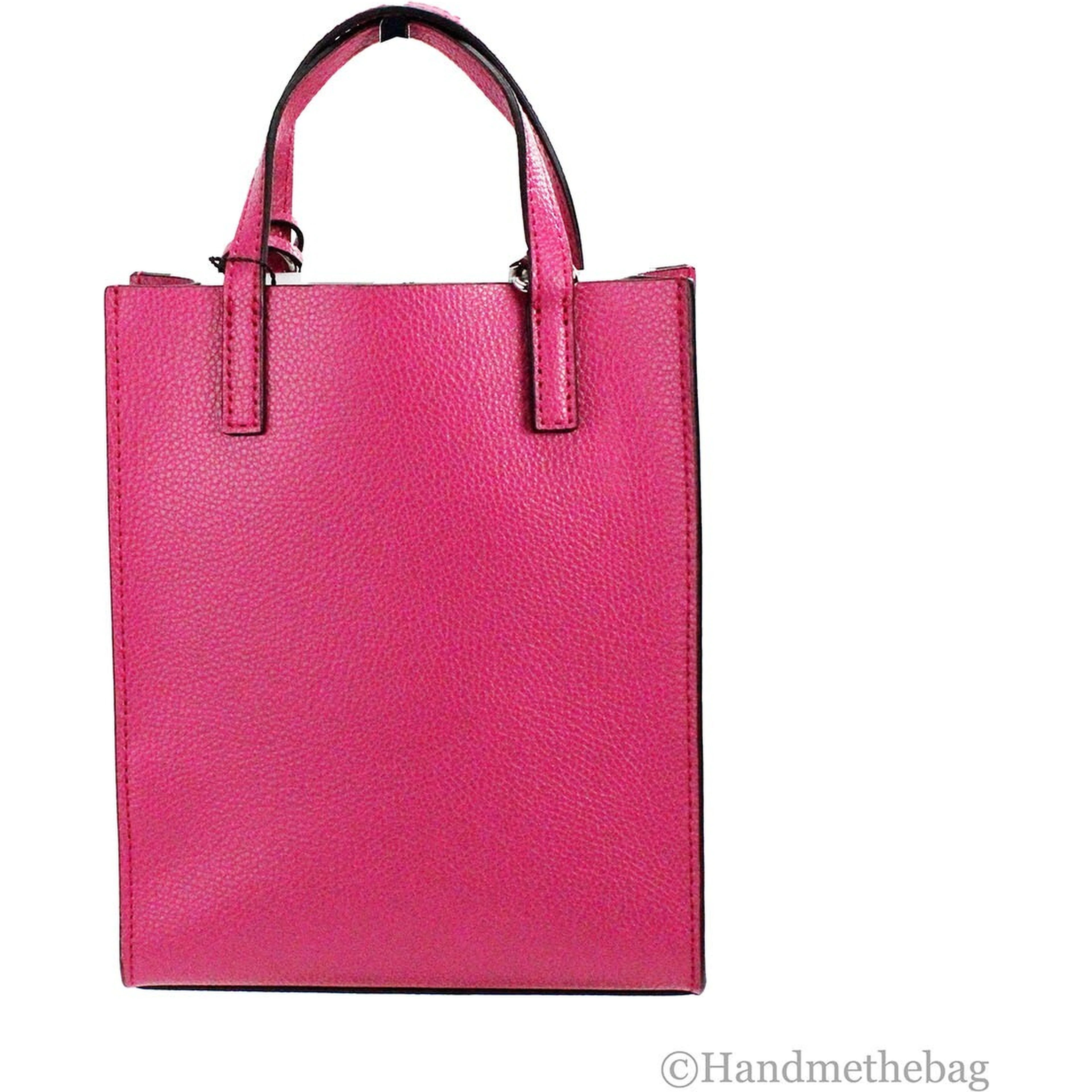 Marc Jacobs Mini Grind Cactus Flower Pebbled Leather Crossbody Tote Bag