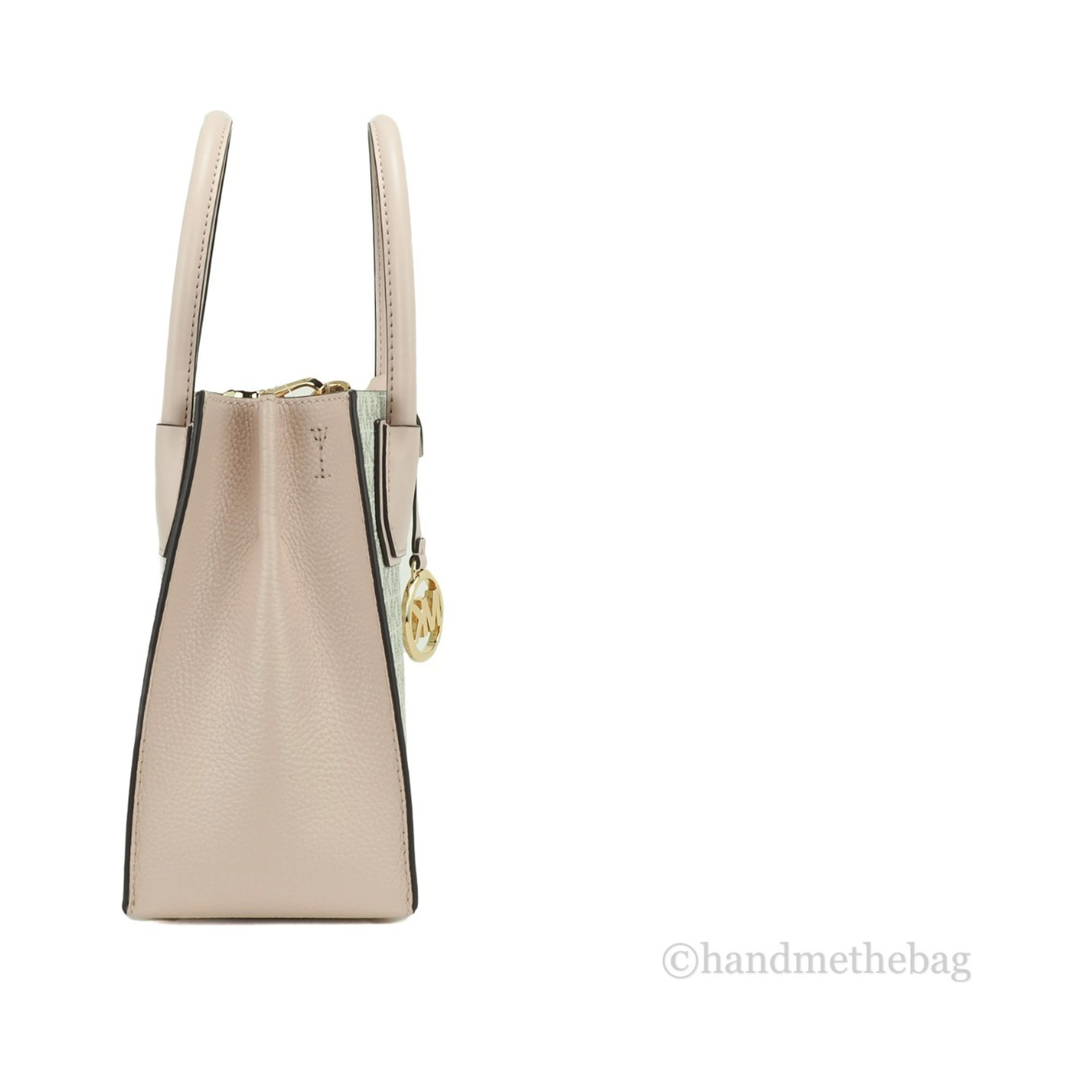 MICHAEL KORS Mercer 35S1GM9M2B Medium Logo And Leather Accordion Crossbody Bag In Powder Blush Multi