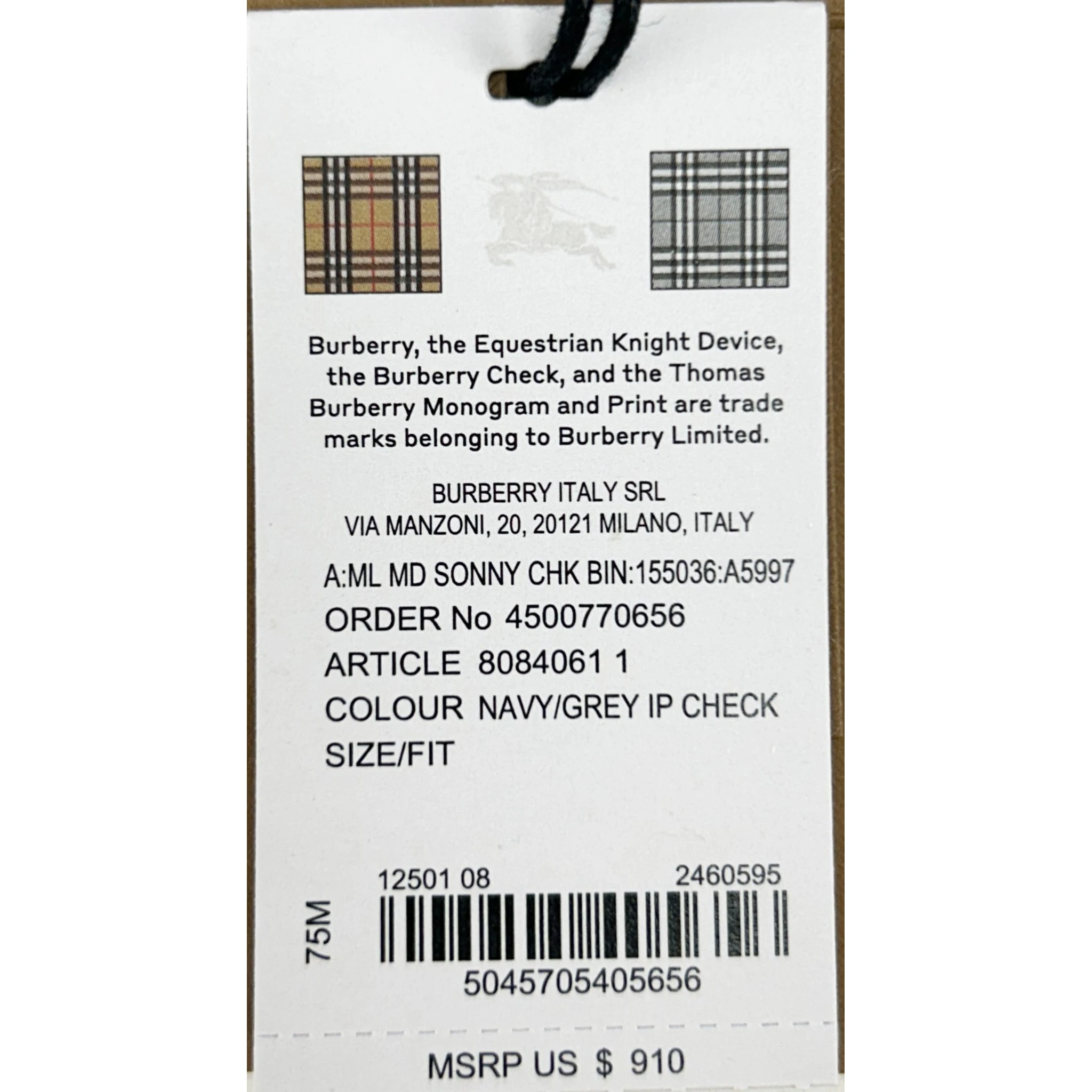 Burberry Medium Check Sonny Fanny Belt Bag