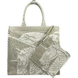 Burberry EKD Canvas Tote Bag With Coin Pouch