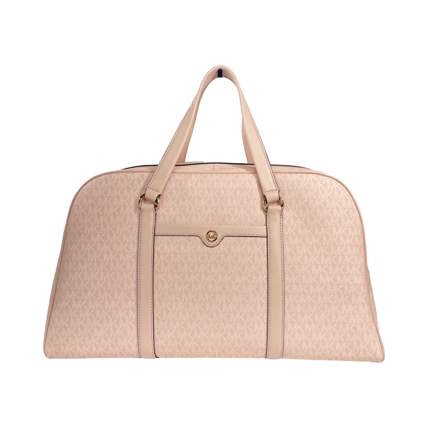 Michael Kors Travel Extra Large Powder Blush PVC Top Zip Weekender Luggage Bag
