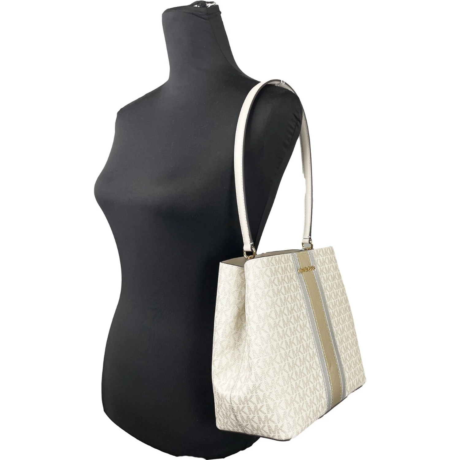 Michael Kors Medium Pratt Bucket Shoulder Bag Purse