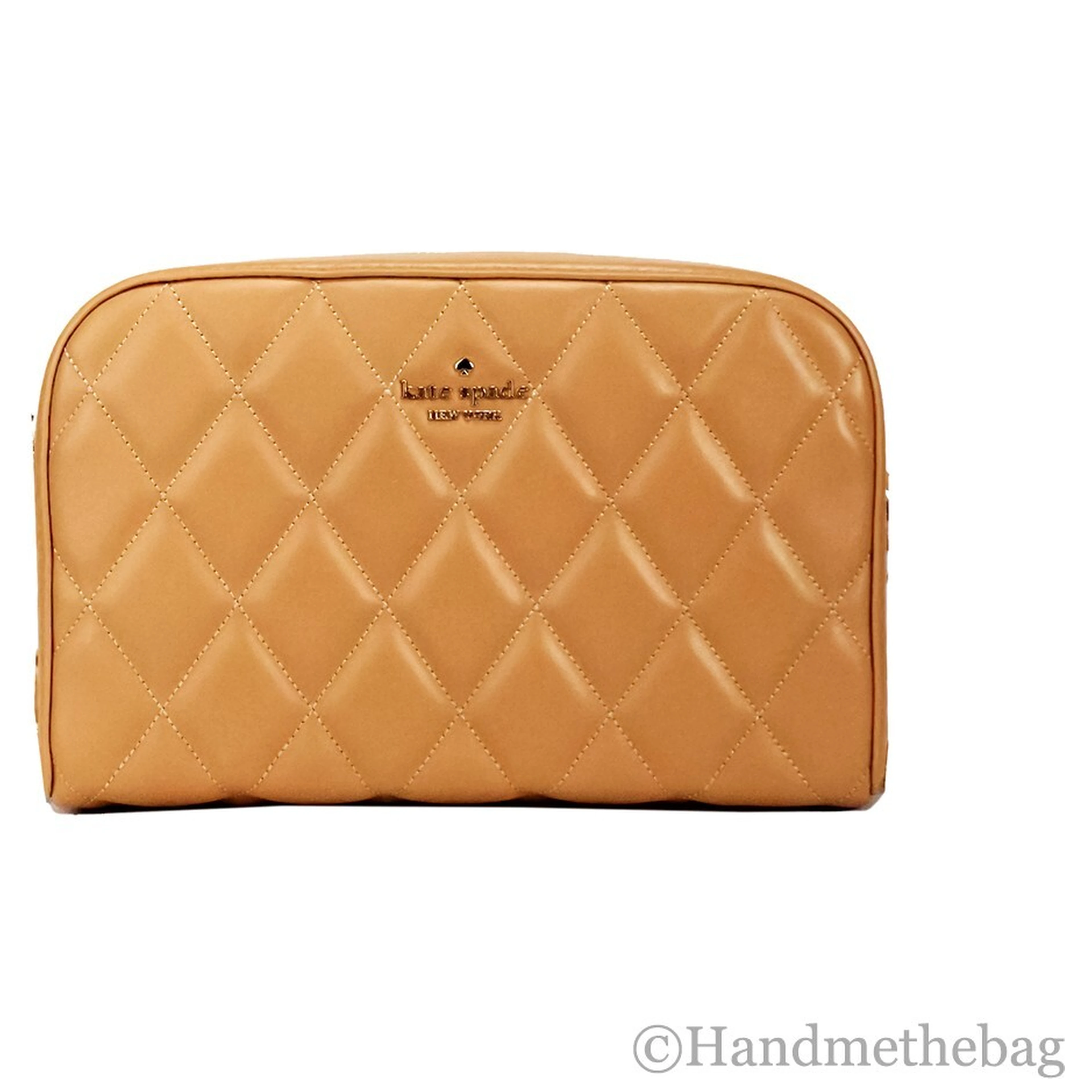 Kate Spade Carey Mini Tiramisu Quilted Smooth Leather Camera Crossbody Bag