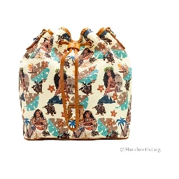 Dooney & Bourke Disney Medium Moana Coated Cotton Bucket Crossbody Bag Purse