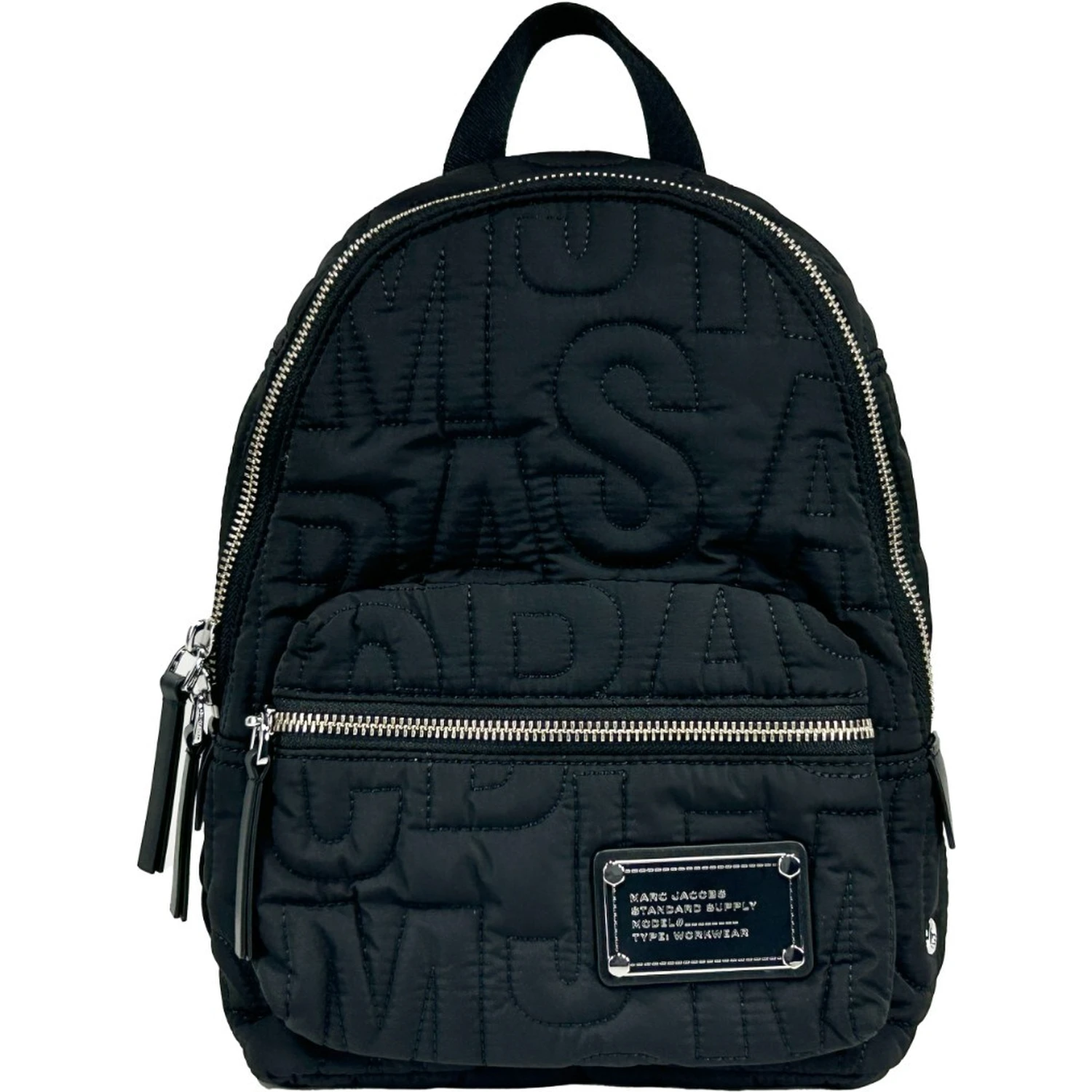 Marc Jacobs Small Black Quilted Backpack Bookbag