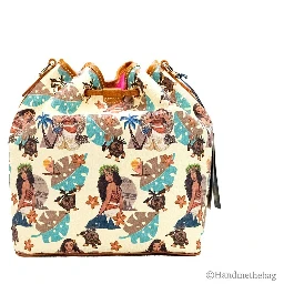 Dooney & Bourke Disney Medium Moana Coated Cotton Bucket Crossbody Bag Purse