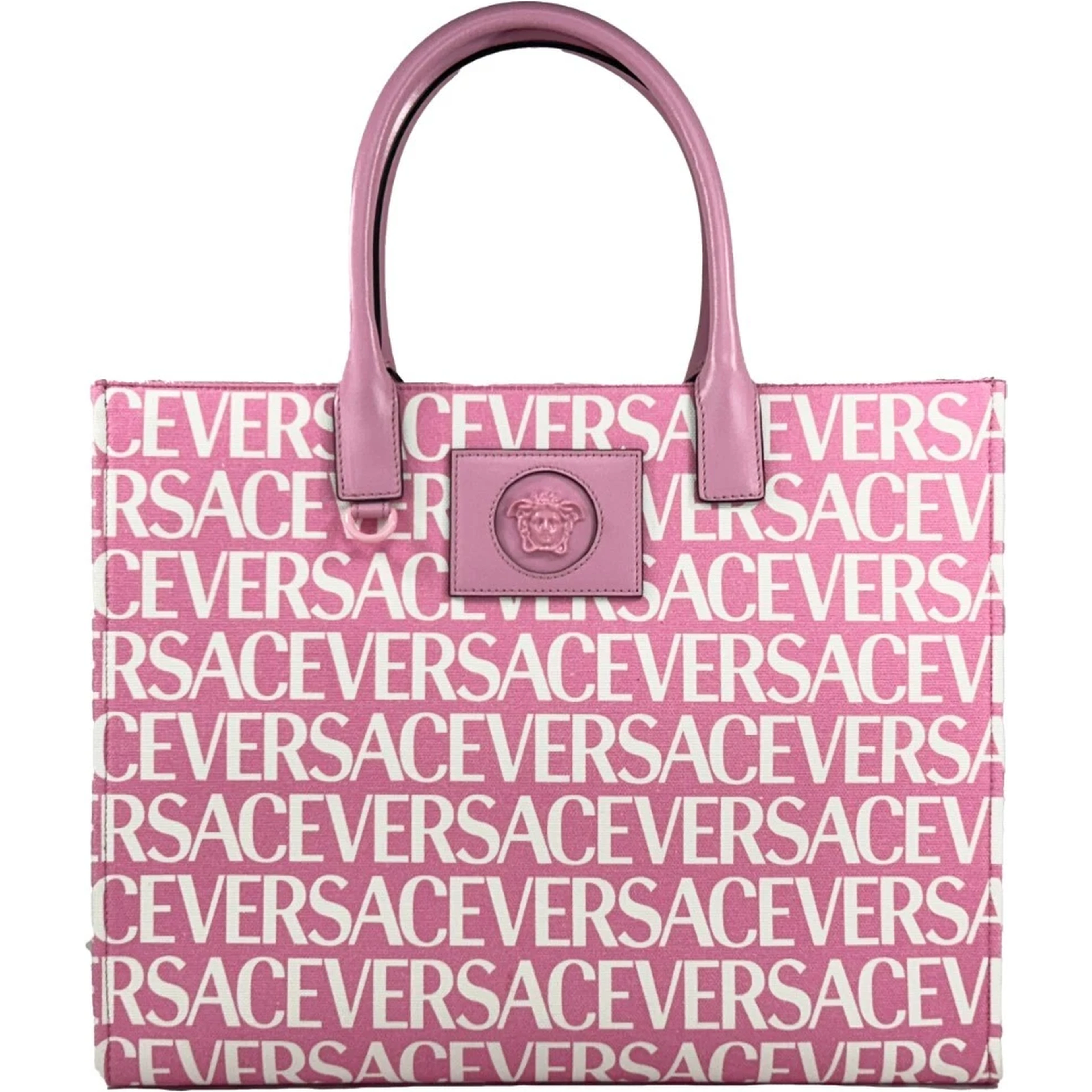 Versace Medusa Large Canvas Large Tote Bag Baby Pink