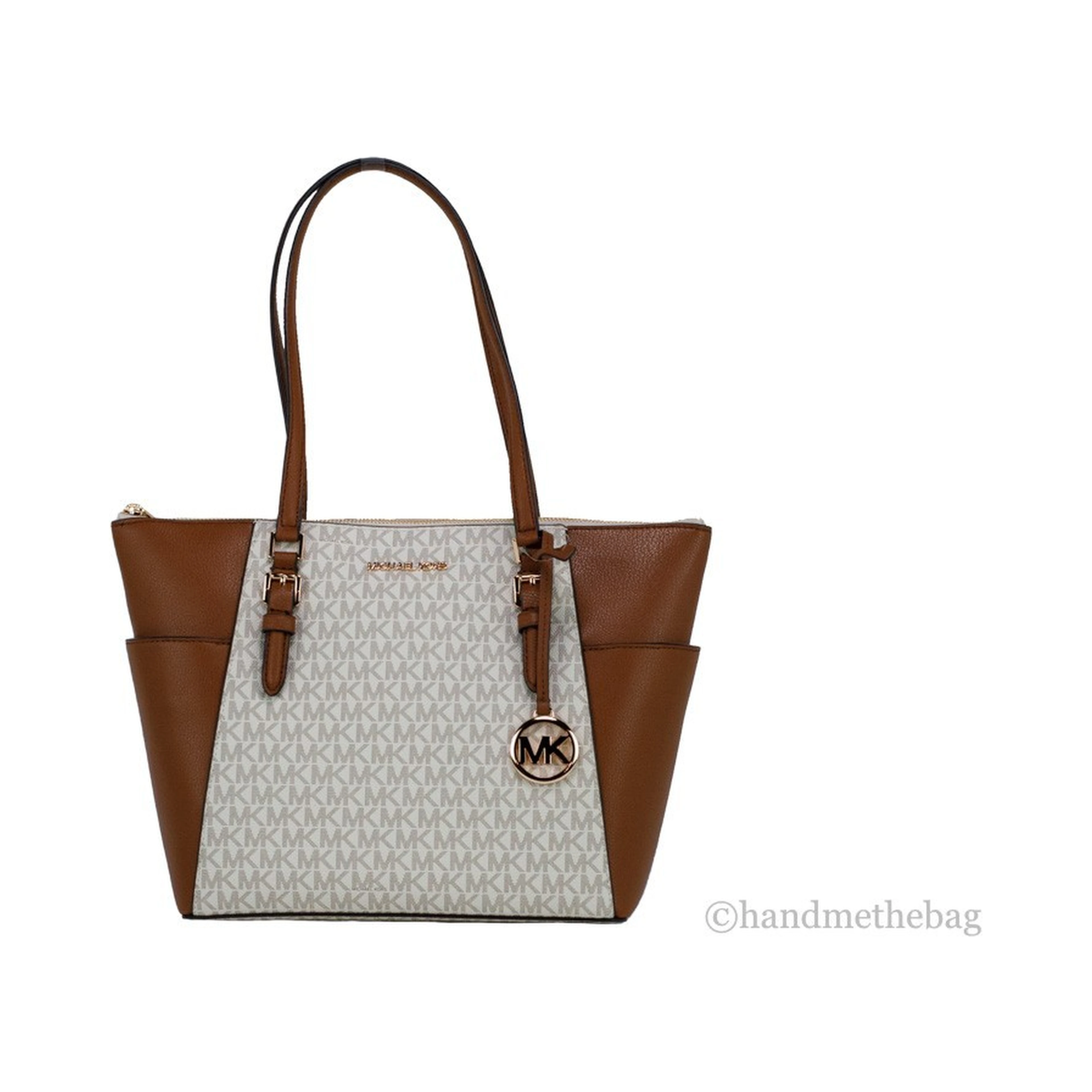 Michael Kors Michael Kors Women Leather Shoulder Tote Bag Purse Handbag+Double Zipper Wallet