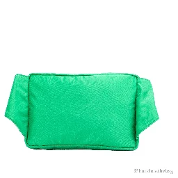 Versace Small Bright Green Nylon Matte Medusa Belt Bag Waist Fanny Pack Purse