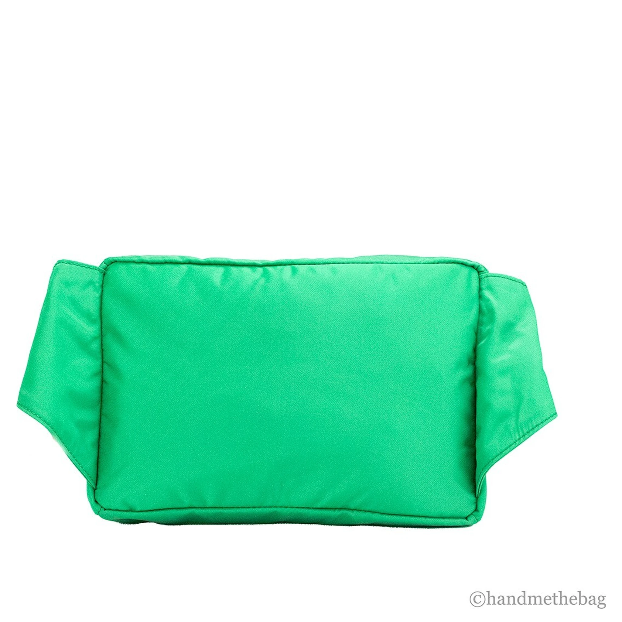 Versace Small Bright Green Nylon Matte Medusa Belt Bag Waist Fanny Pack Purse