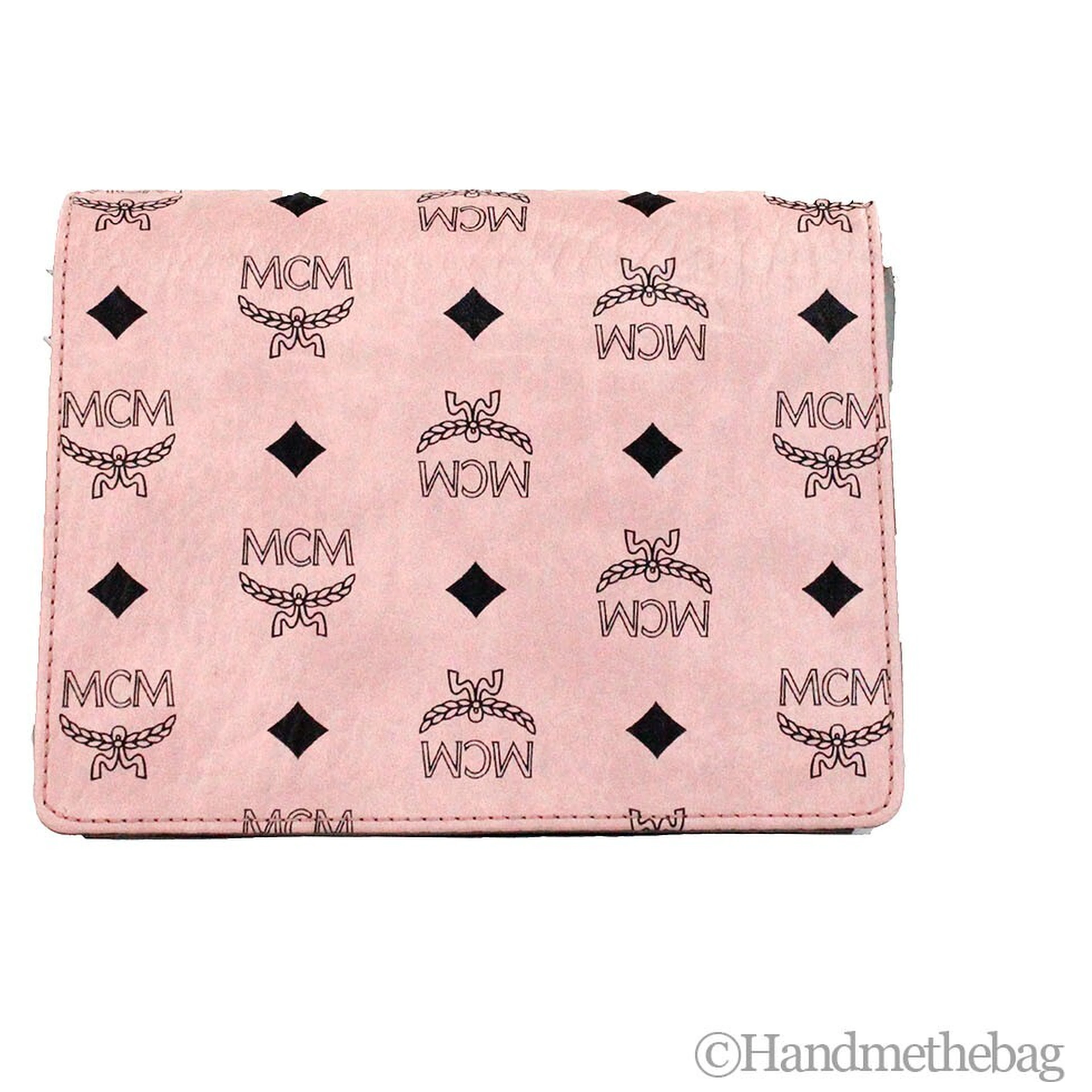 MCM Signature Patricia Leather Mini Flap Lock Crossbody Bag