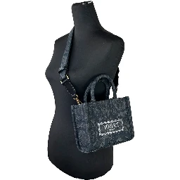 Versace Women'S 'Extra Small Athena' Shopping Bag Black