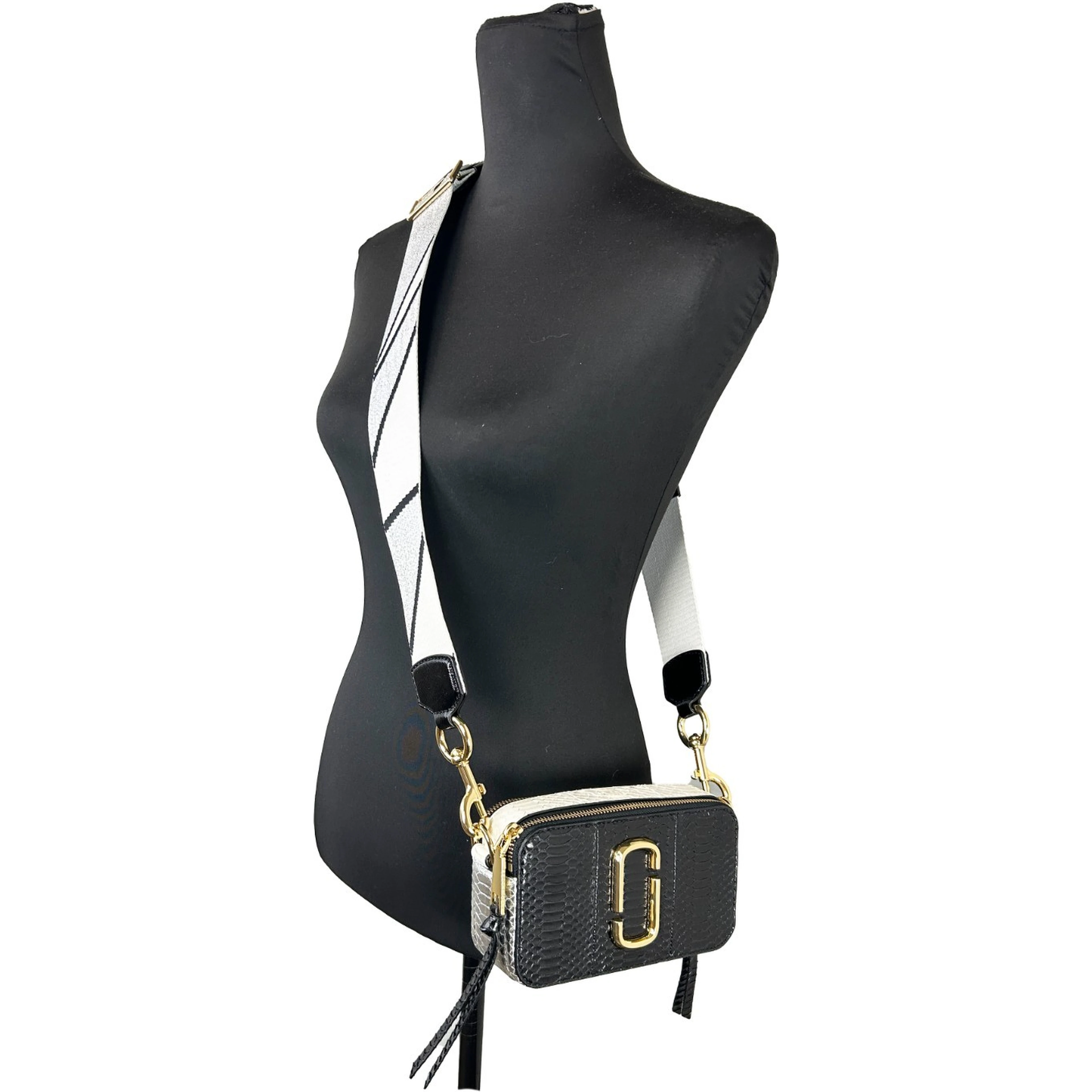 Marc Jacobs The Snapshot Snake Skin Crossbody Bag